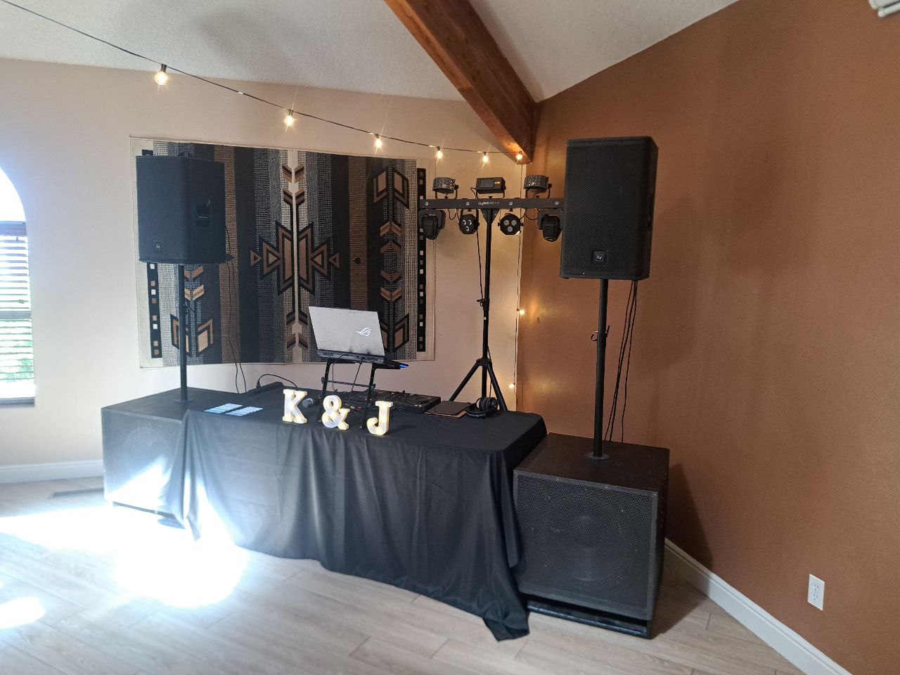 DJ Setup — K & J Wedding
