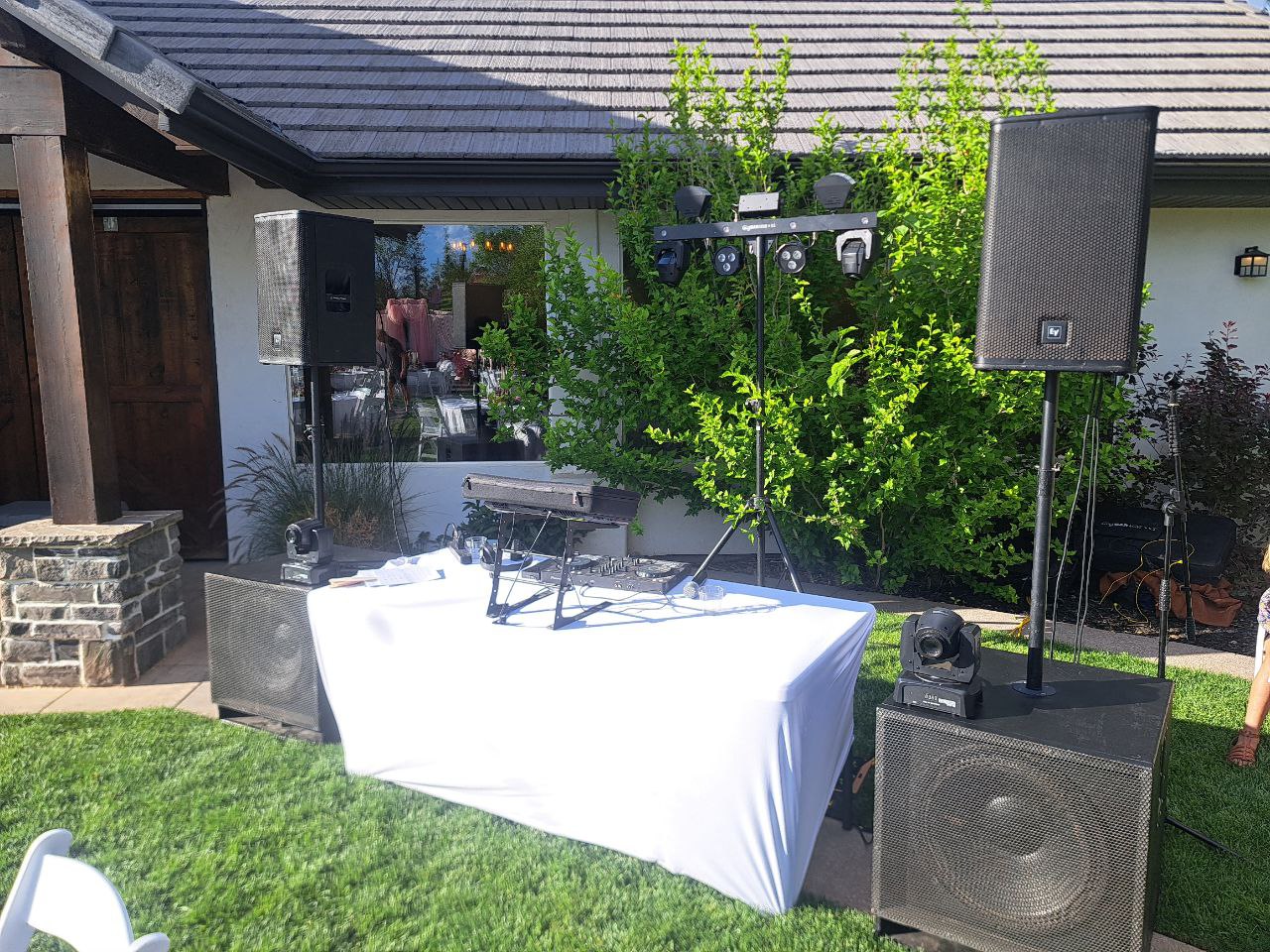 DJ Setup — Outdoor Garden